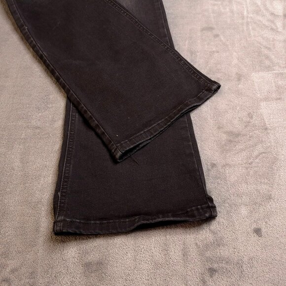 We The Free Womens Lace-Up Boot Cut Jeans 29 Mid Rise Black Denim Stretch - Picture 6 of 8